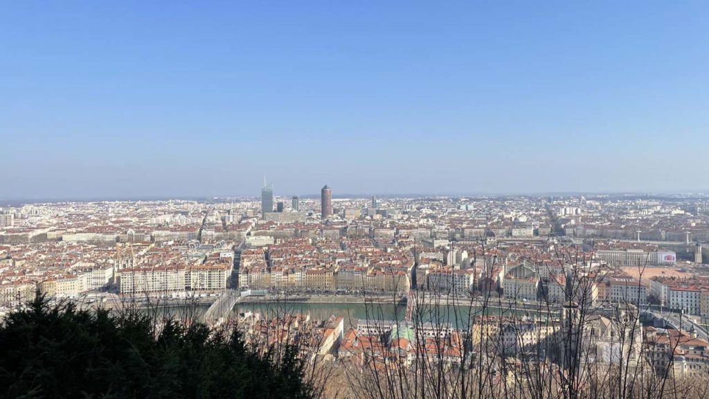 Vue de Lyon Rive Droite