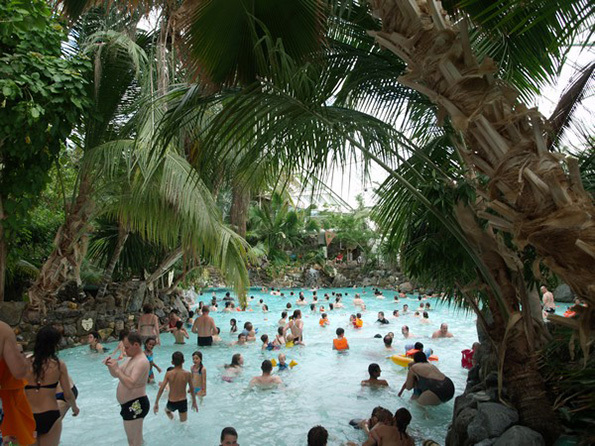 L'espace aquatique du "Center Parc's"