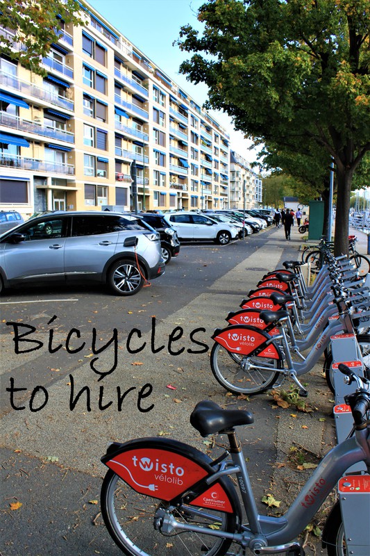 Vélos à louer au pied de la résidence