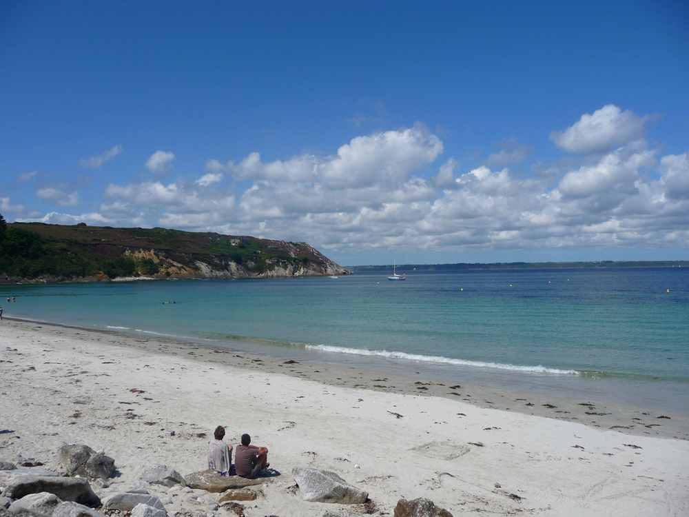 Plage à la presqu'île de Crozon