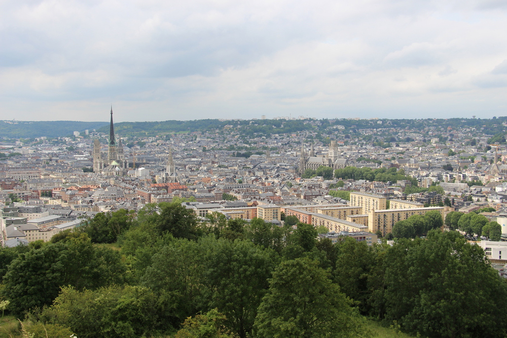 Coline Ste Catherine, vue sur Rouen 