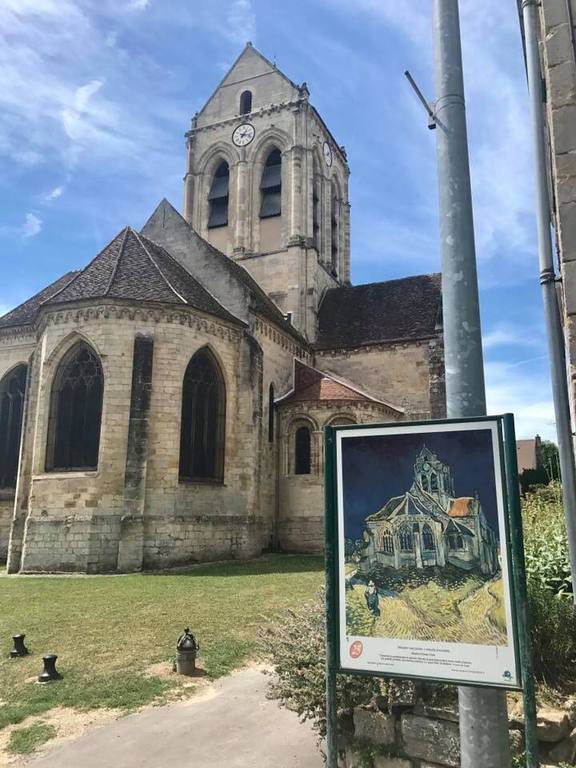 L'Eglise d'Auvers-sur-Oise inspirant Van Gogh.