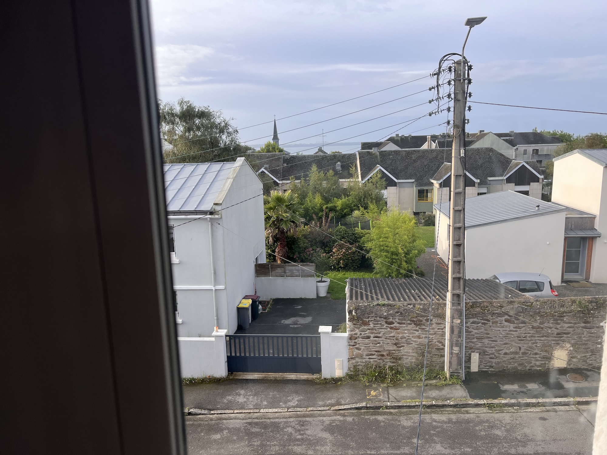 Vue sur la rade de Brest des chambres du haut