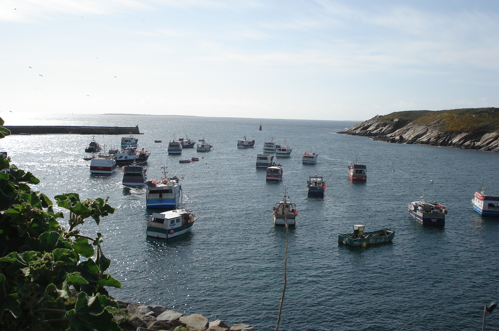 Le port du Conquet au soleil couchant