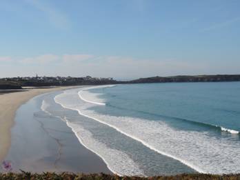 La plage des Blancs Sablons près du Conquet