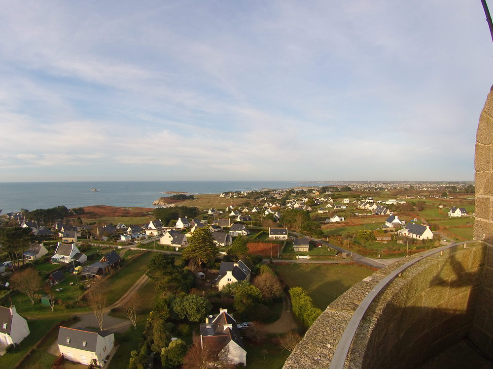 vue du phare de Trézien, visite guidée en saison estivale.