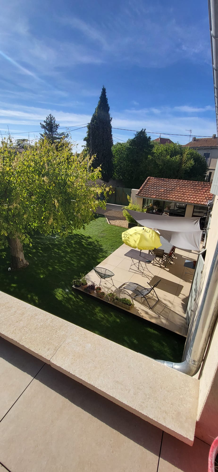 Vue de la terrasse de toit