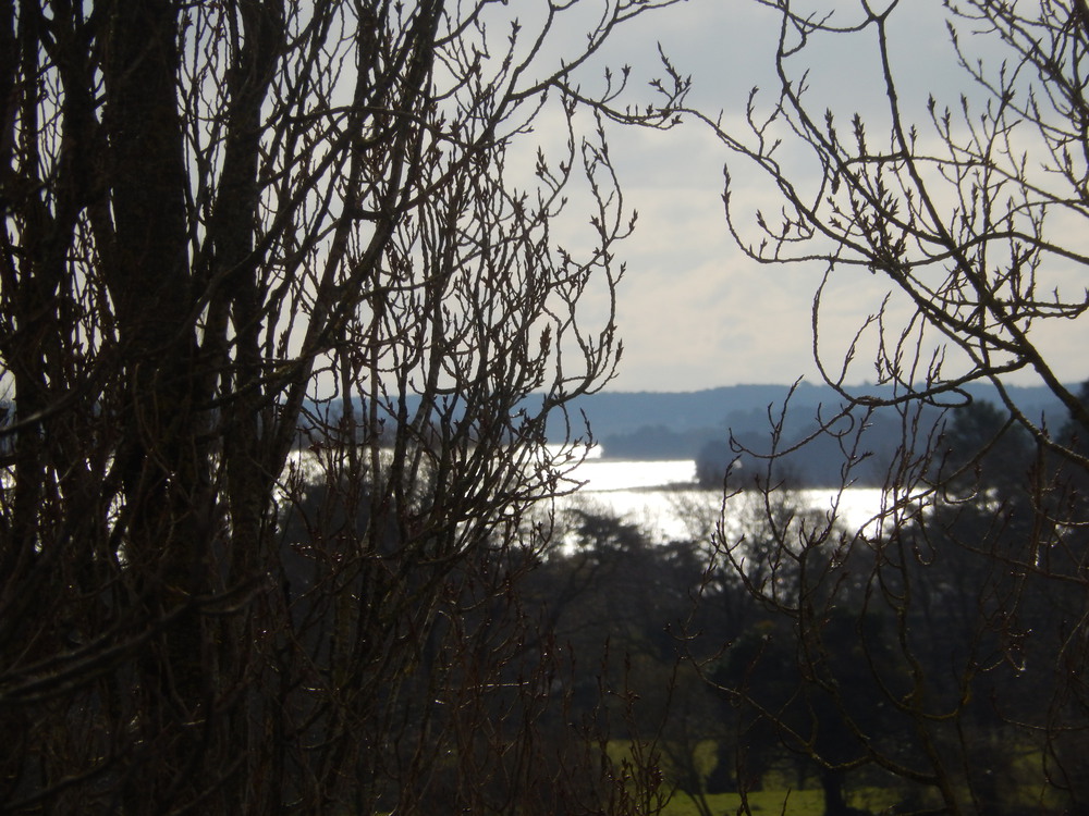 vue sur le Golfe de l'étage en hiver