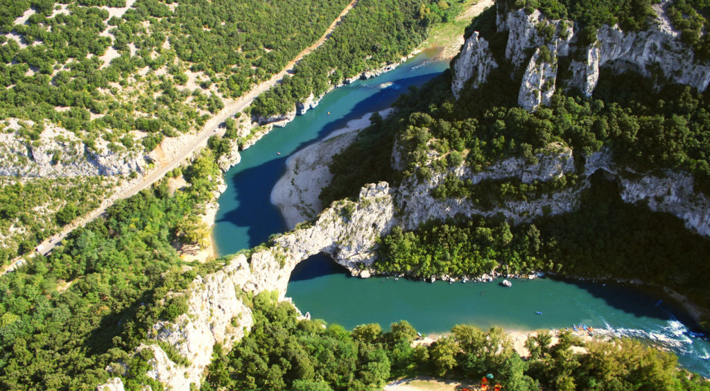 L'ardèche, le pont d'Arc, 50min.